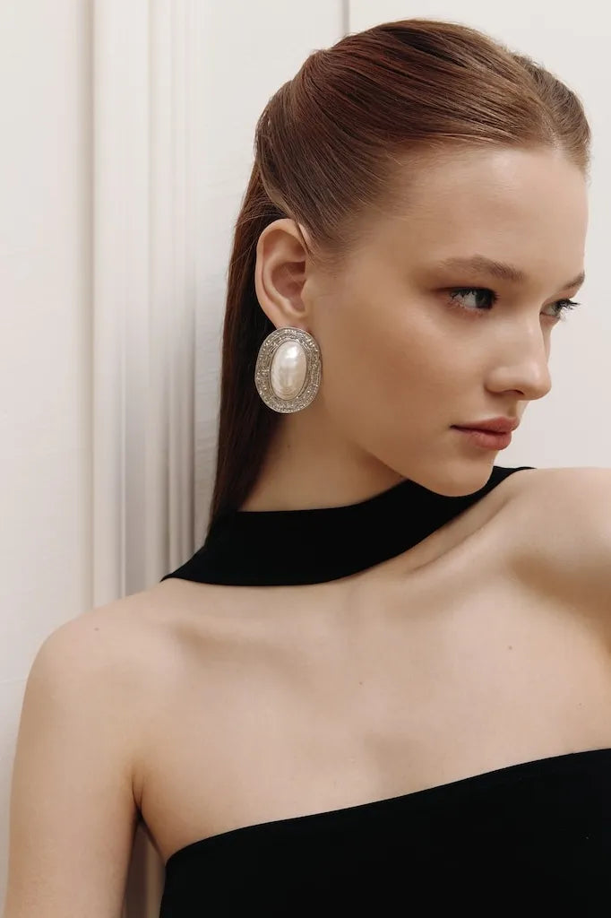 Isabelle | Boucles d'oreilles pendantes vintage à perles pour femmes