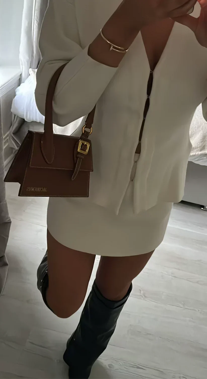 Melisa | Ensemble deux pièces côtelé à manches longues pour femme