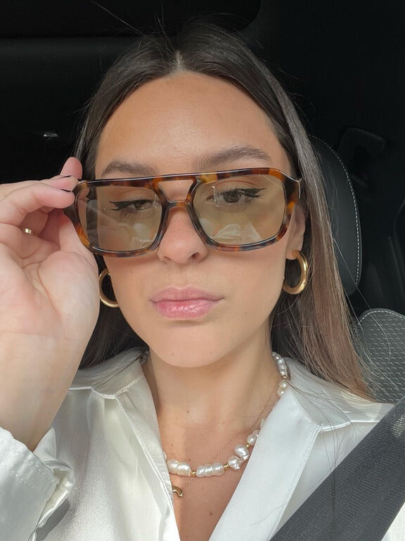 Zaniyah | Lunettes de soleil teintées cannelle pour femme