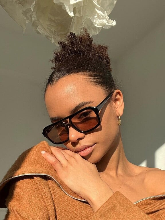 Zaniyah | Lunettes de soleil teintées cannelle pour femme