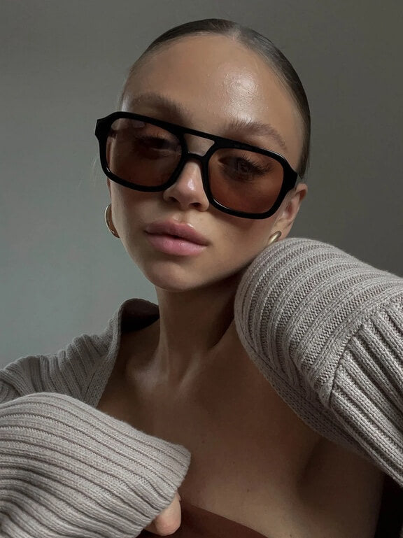 Zaniyah | Lunettes de soleil teintées cannelle pour femme