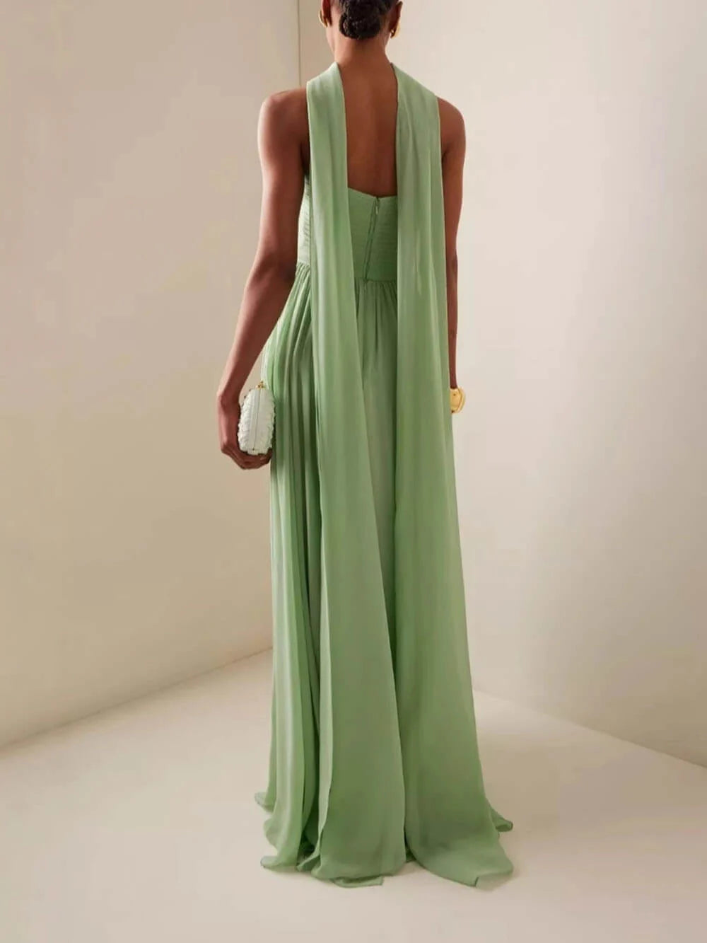 Romilly | Robe longue élégante sans bretelles pour invitée de mariage